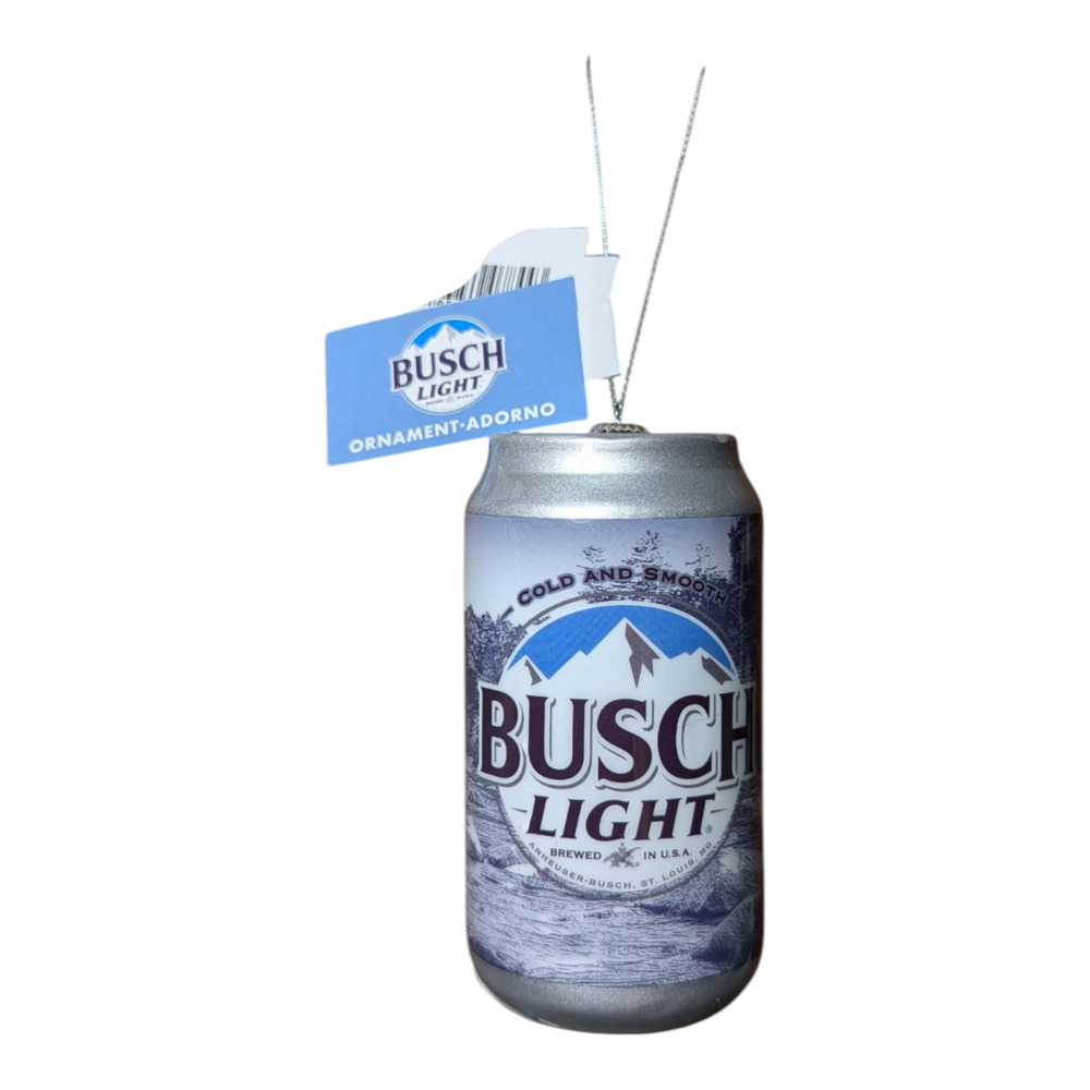 Busch Light Decoupage Holiday Christmas Ornament NWT Gifts